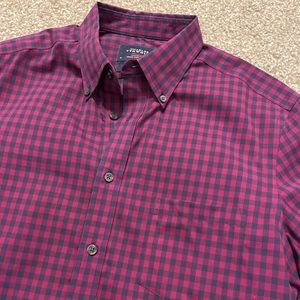 Charles Tyrwhitt Purple & Navy Button Down Shirt